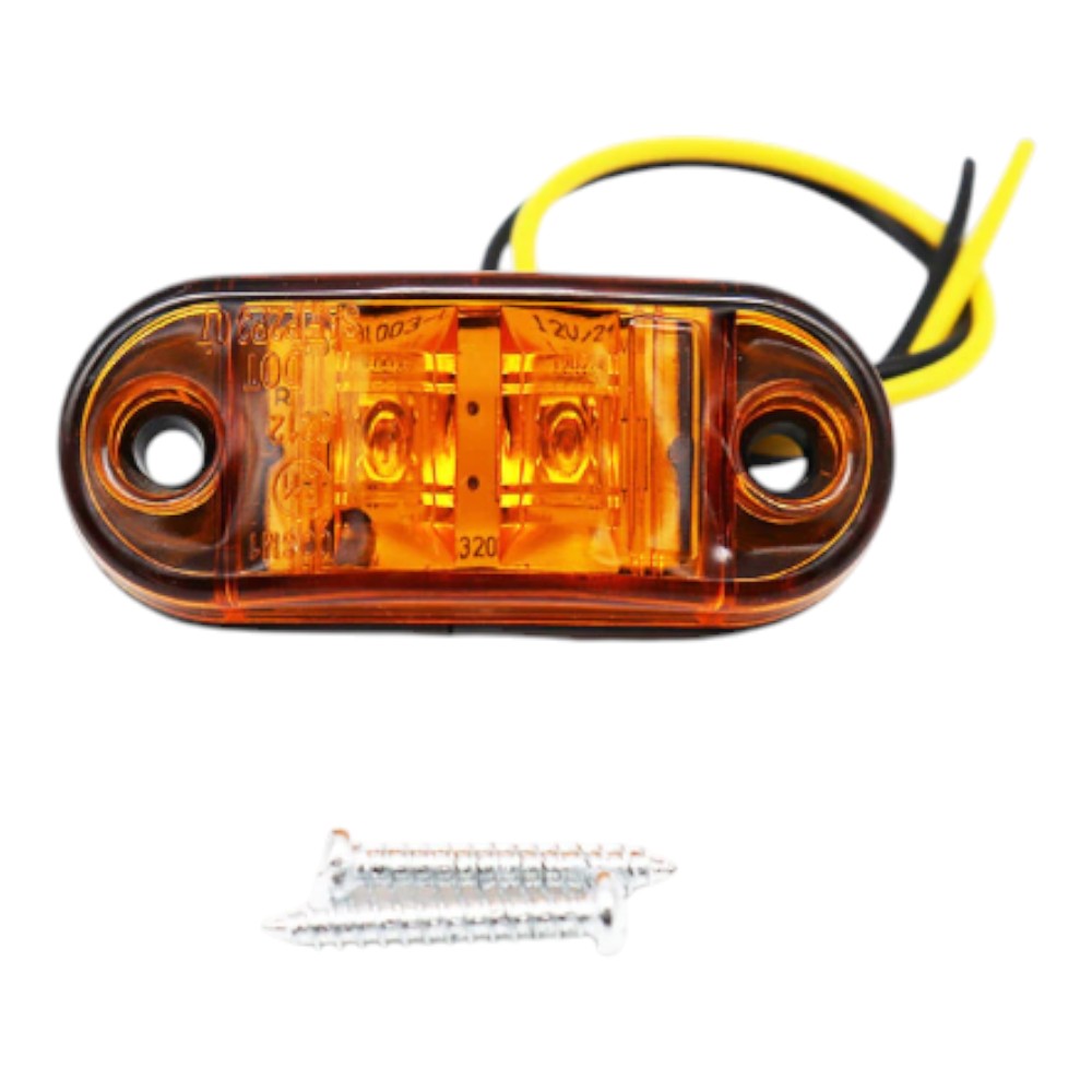 10PCS LED Side Marker Lights – Amber – To Fit Trucks, Trailers, Caravans – 12V / 24V 2