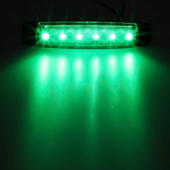 10PCS LED Side Marker Lights – Green – To Fit Trailers, Trucks, ATVs, RVs 2