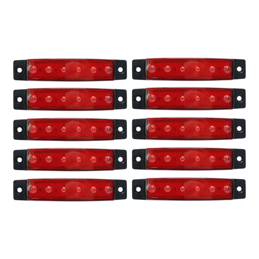 10PCS LED Side Marker Lights – Red – To Fit Trailers, Trucks, ATVs, RVs