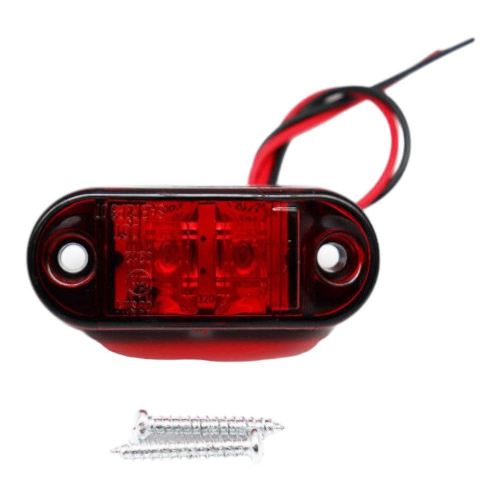 10PCS LED Side Marker Lights – Red – To Fit Trucks, Trailers, Caravans – 12V / 24V 2