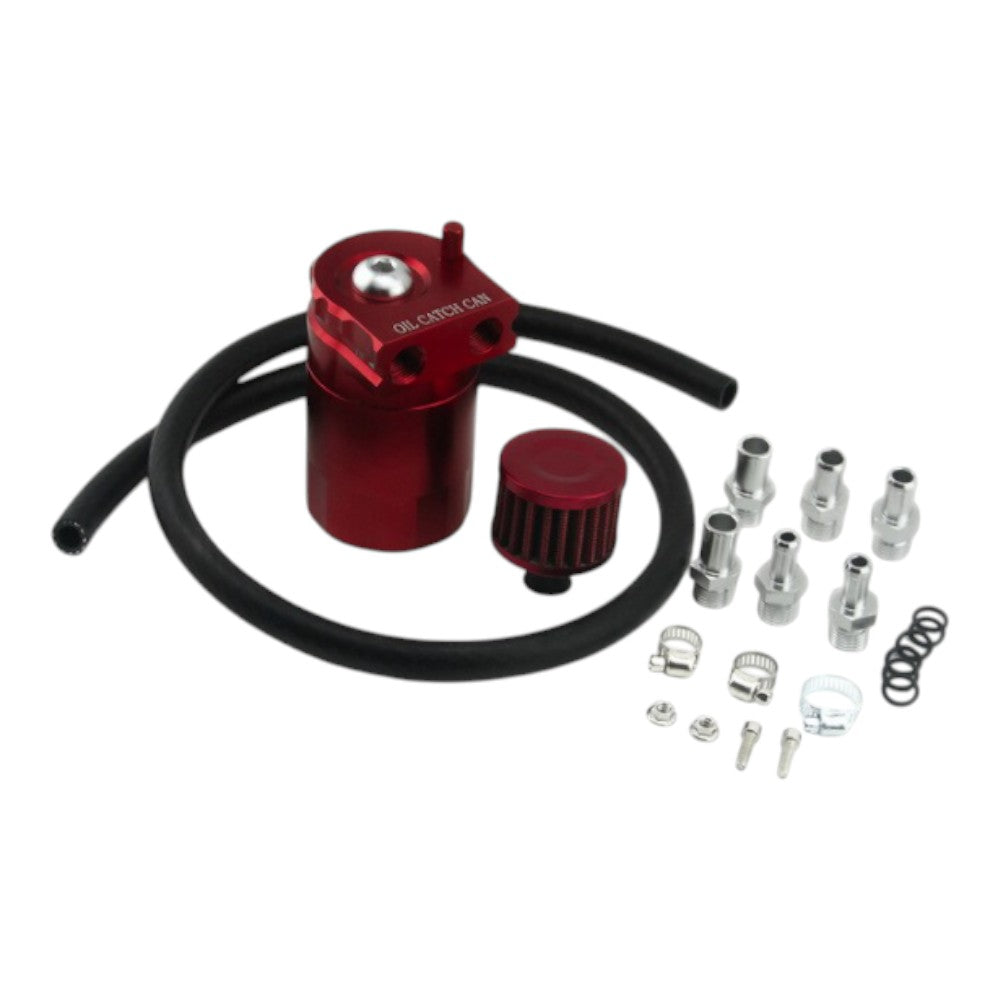 Universal Aluminum Alloy Oil Catch Can with Breather Filter