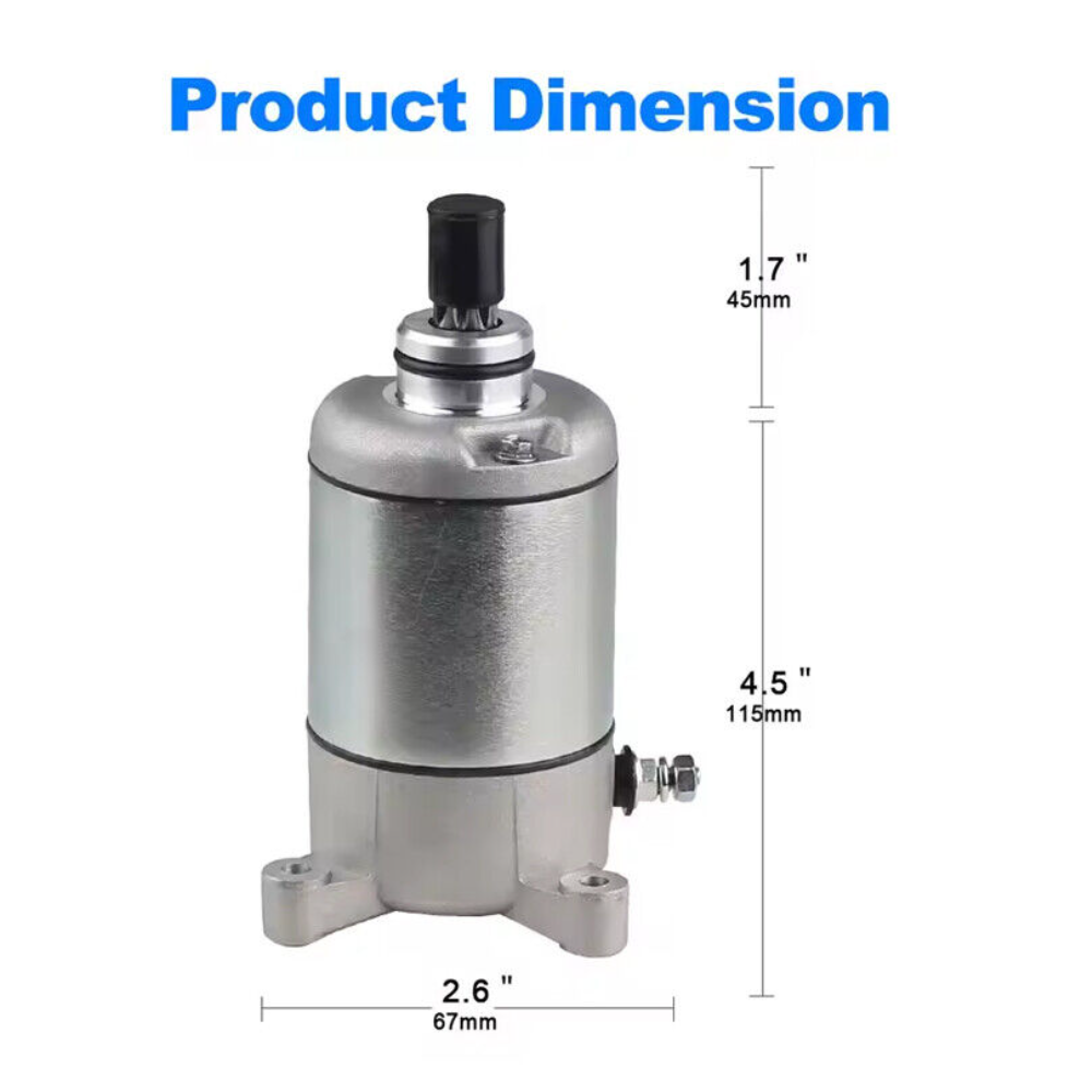 Starter Motor – To Fit Polaris Sportsman 500, Ranger 500, Magnum, Scrambler, Trail Boss & More – Replaces 3084981 / 3090188