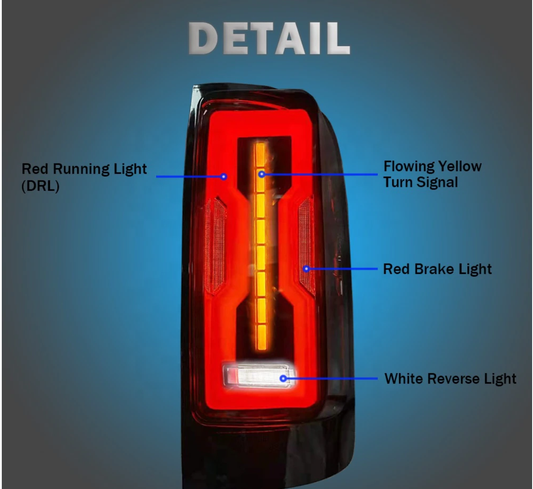 Smoked LED Tail Light Pair for Holden Colorado 2012–2024 - Partzo