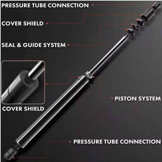 Bonnet Gas Struts To Fit Dodge Ram 4500 2500 1500 (2002–2010) 6