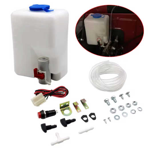 Car Windshield Washer Bottle – 12V – 1.5L – With Pump and Nozzle Kit 3