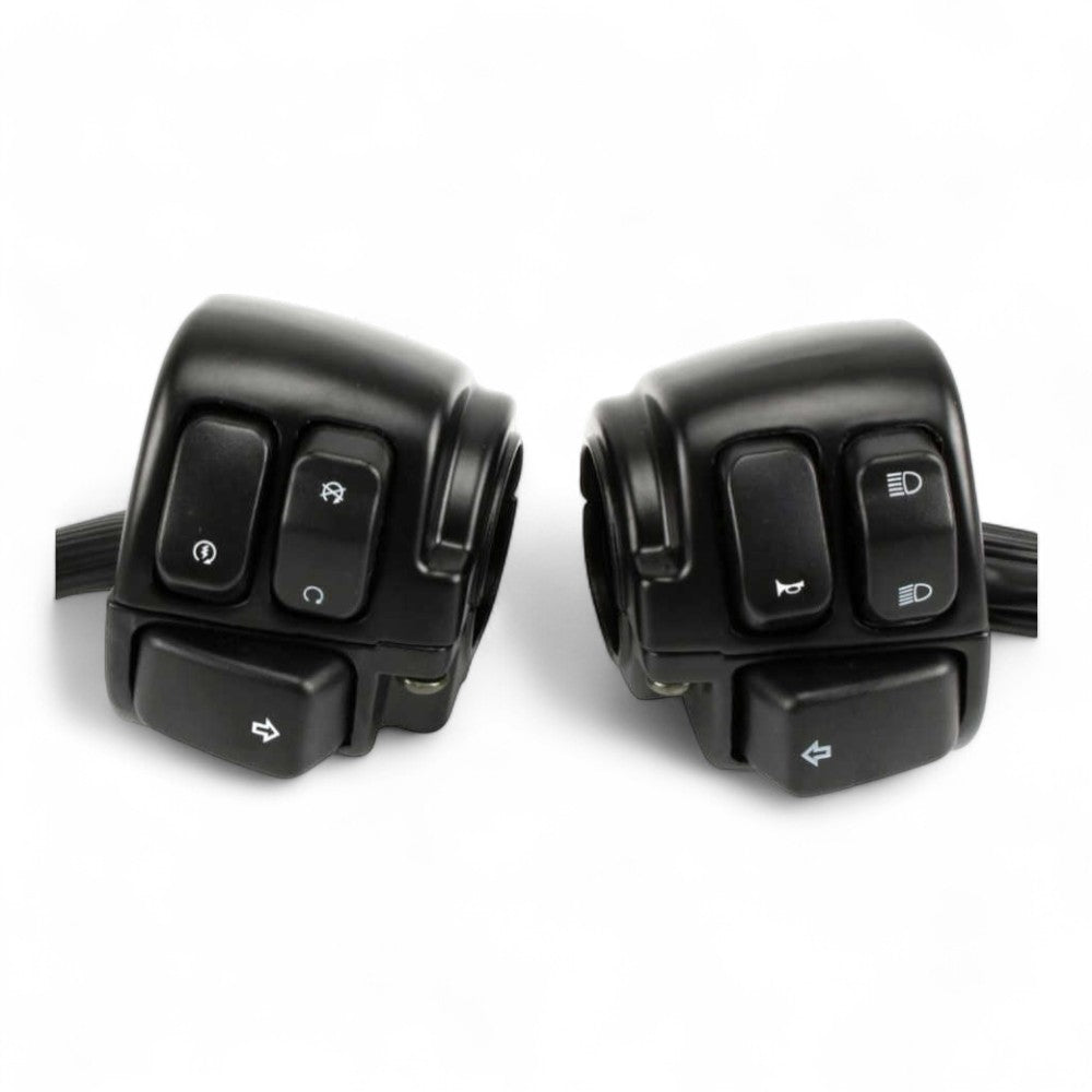 For Harley Switch Blocks – To Fit 1" (25mm) Handlebars – For Bobber, Chopper, Softail, Dyna, Sportster, V-ROD 1