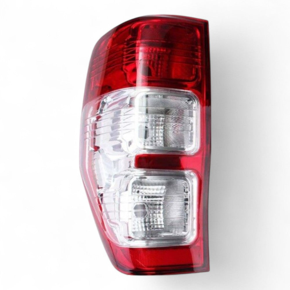 LH tail light for Ford Ranger 2012–2022, red lens with chrome inner pane