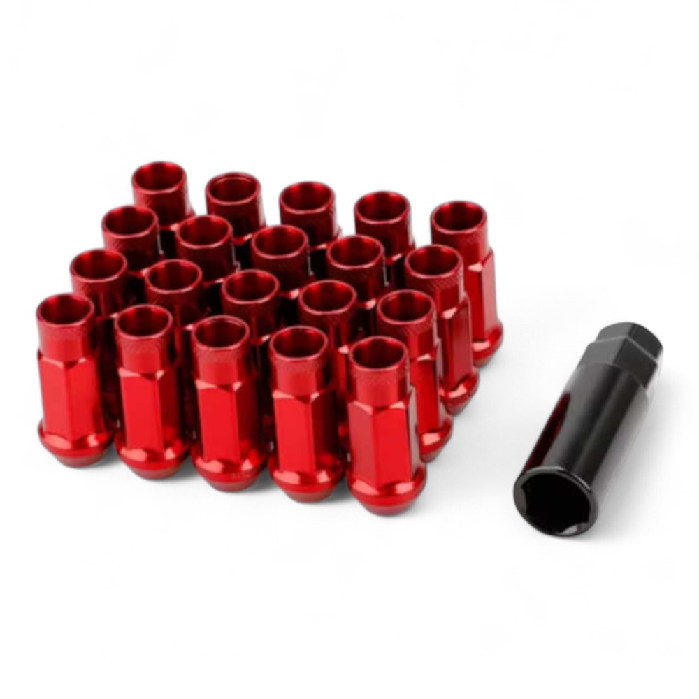 M12x1.25 Red Wheel Nuts To Fit Nissan / Subaru / Suzuki