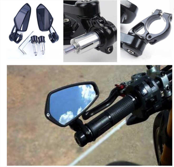 Motorcycle Bar End Mirrors 2