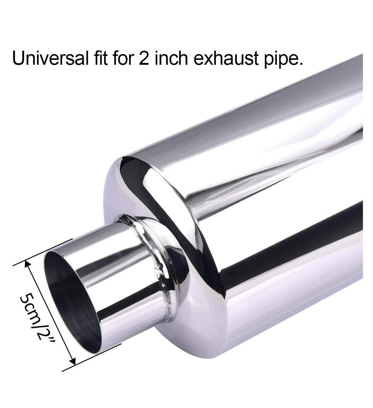 Muffler Exhaust 2.5" to 4" / 2" to 3" Burnt Tip 4