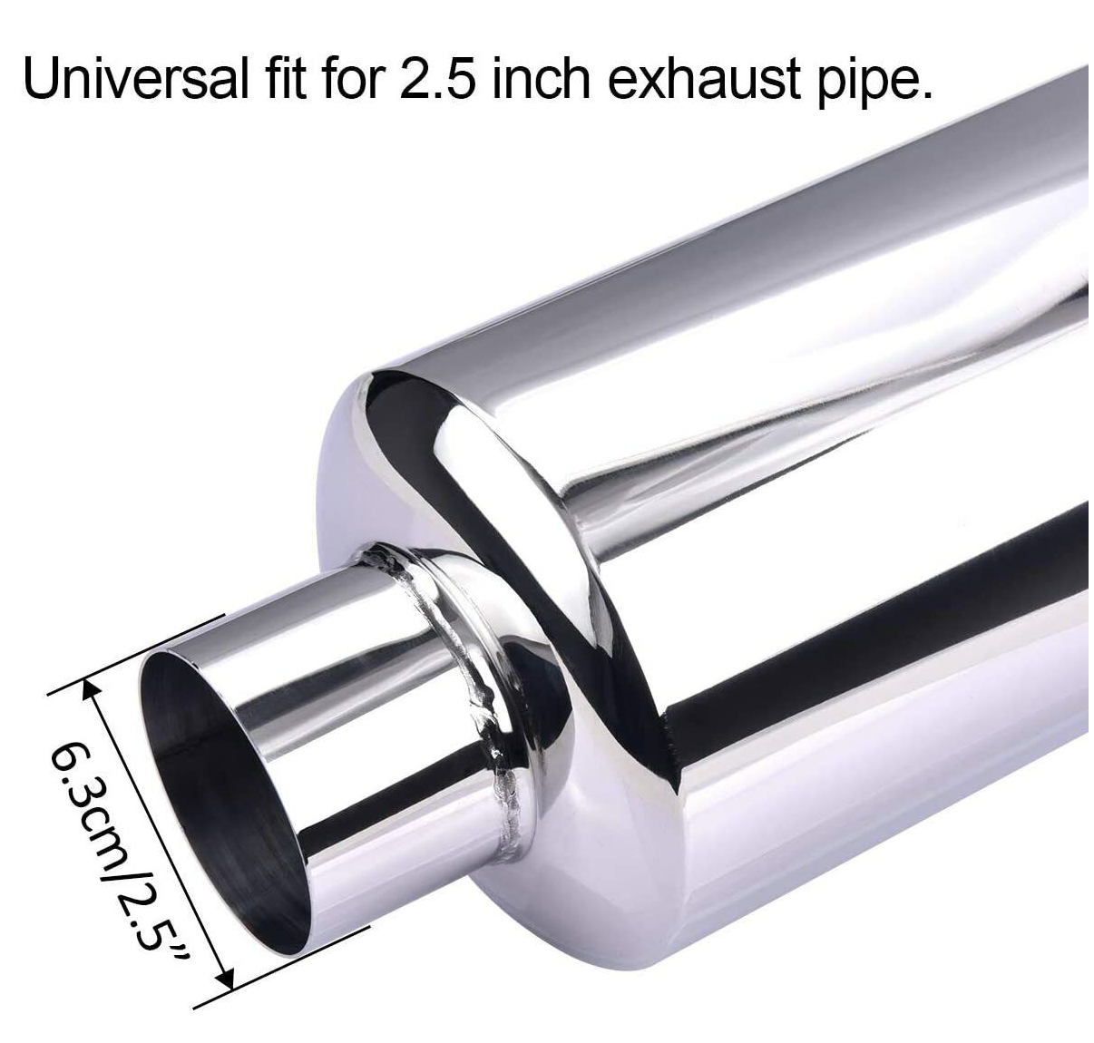Muffler Exhaust 2.5" to 4" / 2" to 3" Burnt Tip 5