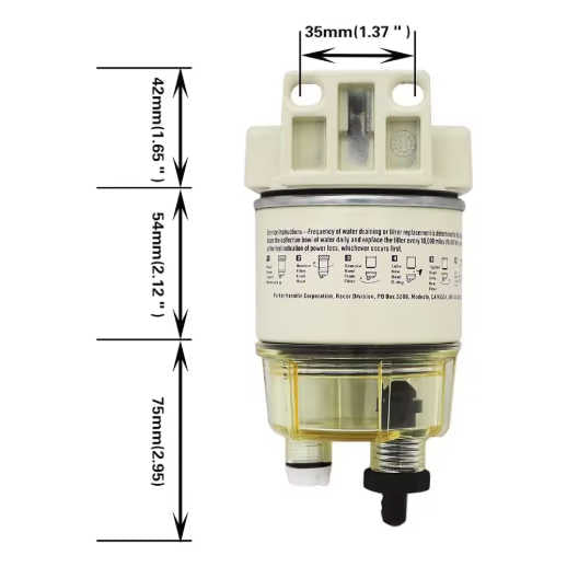 R12T Fuel Water Separator Kit – 10 Micron Filter – Diesel & Petrol Applications 1