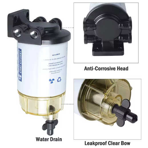 S3213 Fuel Water Separator Filter Assembly – Fits Mercury, Quicksilver, Yamaha Outboards (10 Micron) 6