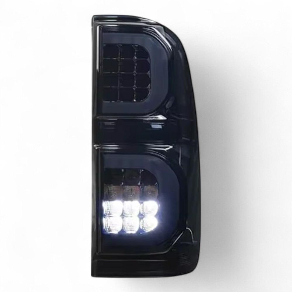 Tail Light Pair for Toyota Hilux 2005–2014 | Smoked Inner Look | Modified Rear Lamp Set - Partzo