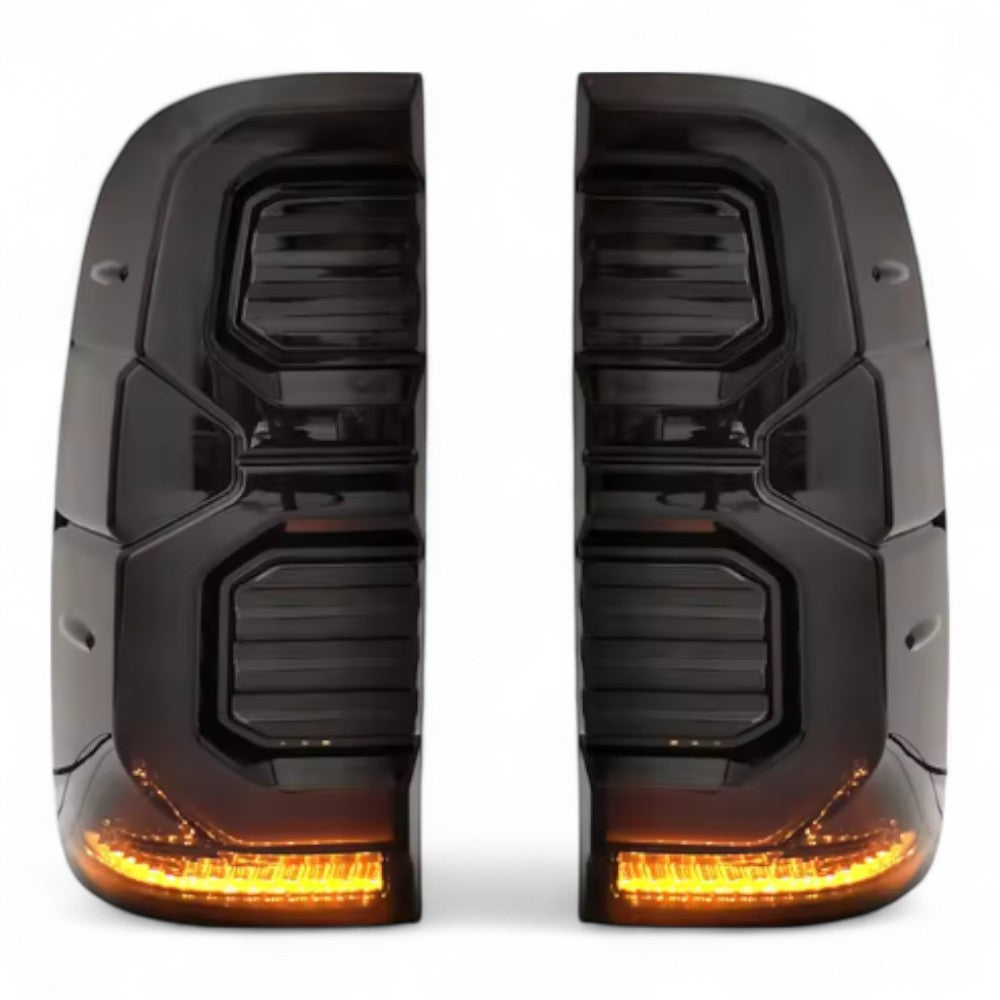Tail Light Pair for Toyota Hilux 2005–2014 | Black Housing Design | Complete LH & RH Set - Partzo