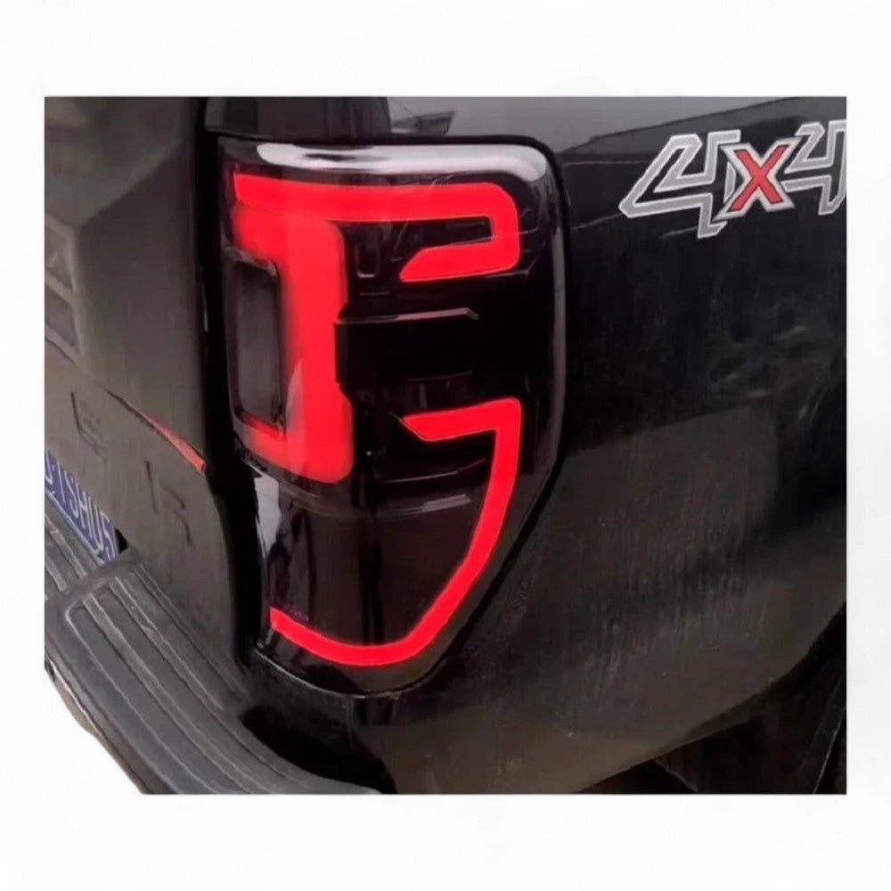 To Fit Ford Ranger Tail Light – Smoked LED Type – Complete Set with Bulbs – 2011 to 2021 - Partzo