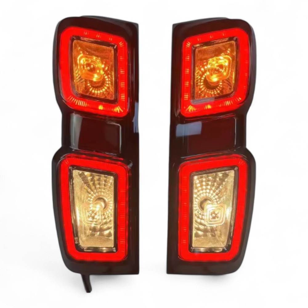 Smoked Tail Light Pair – To Fit Isuzu D-MAX 2020–2025 – Complete with Looms and Bulbs - Partzo