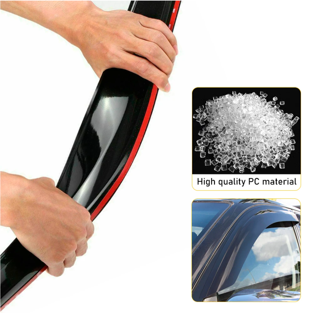 To Fit Toyota Hilux 2015–2025 Window Visors / Monsoon / Weather Shield