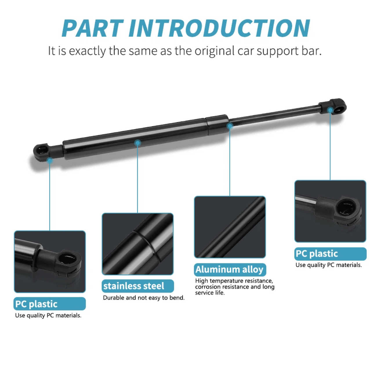 Bonnet Gas Struts To Fit Ford Territory SX SY (2004–2011)