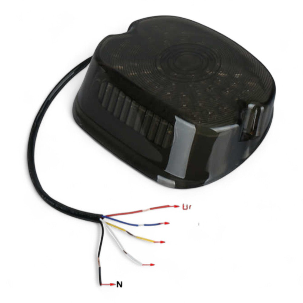 For Harley Davidson LED Tail Light – Brake, Running & License Plate – Red Lens – To Fit Sportster, Dyna, Softail, Road Glide, Road King – 1999–2016