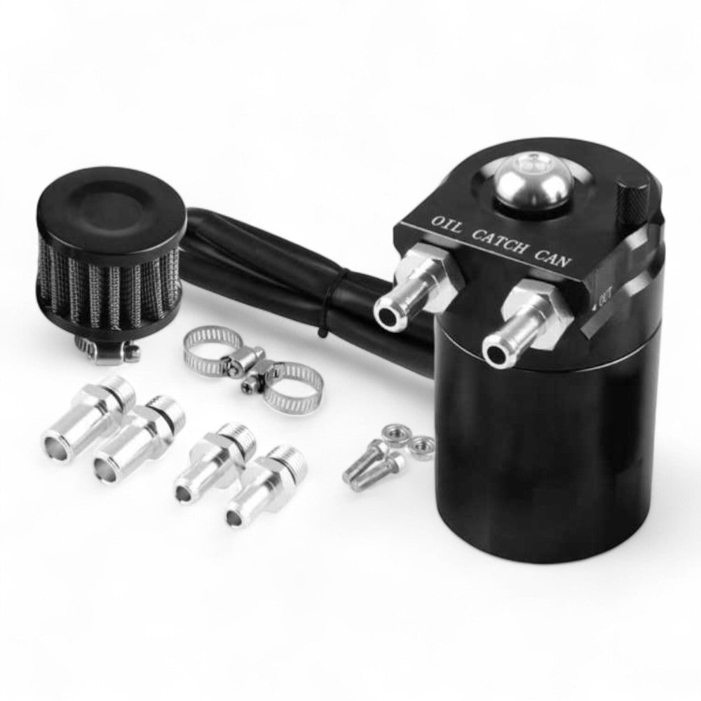 Universal Aluminum Alloy Oil Catch Can with Breather Filter