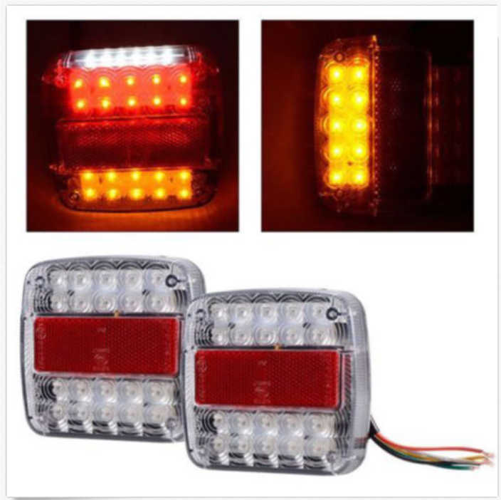 12V Trailer Lights - LED Truck Lights with Number Plate Light