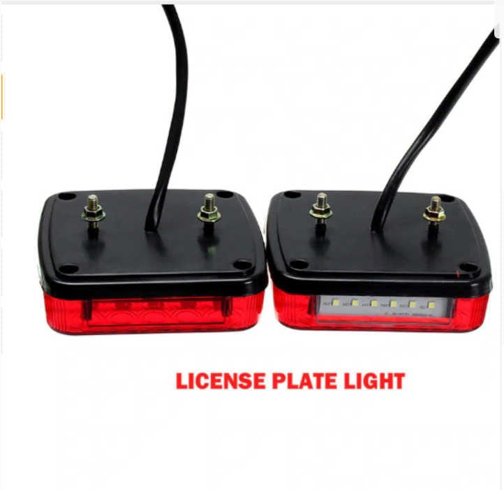 12V Trailer Lights - LED Truck Lights with Number Plate Light
