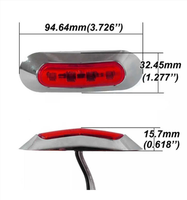 10 PCS Trailer Lights - Truck Lights - Side Marker Lights - Multi Colors