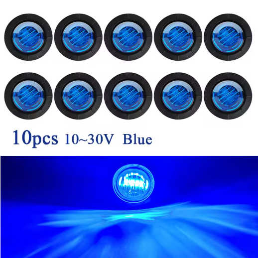 10 PCS Trailer Lights - Truck Lights - Side Marker Lights - 5 Colors Available