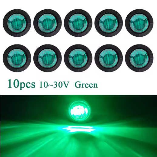 10 PCS Trailer Lights - Truck Lights - Side Marker Lights - 5 Colors Available