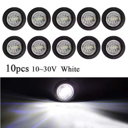 10 PCS Trailer Lights - Truck Lights - Side Marker Lights - 5 Colors Available