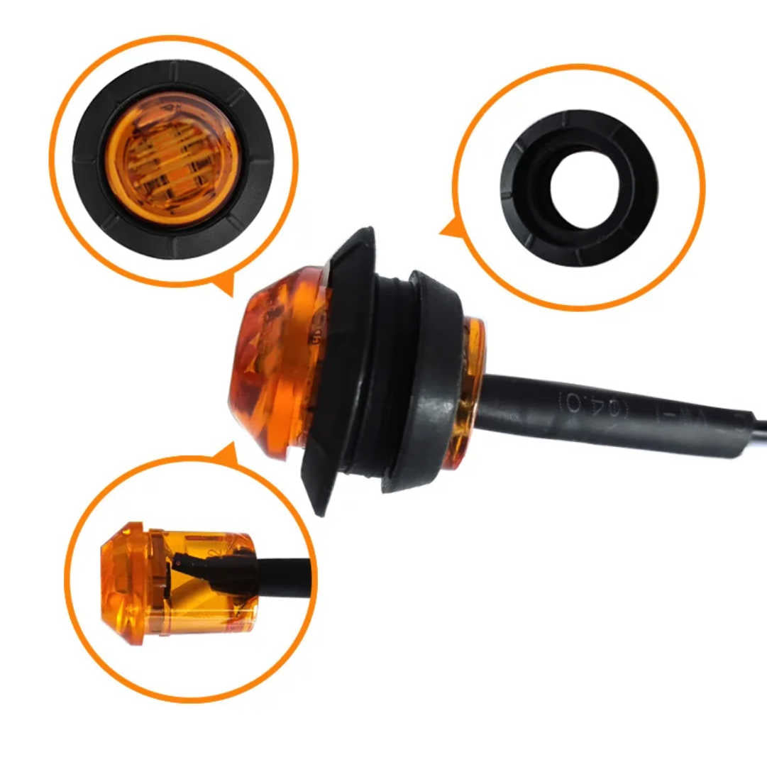 10 PCS Trailer Lights - Truck Lights - Side Marker Lights - 5 Colors Available