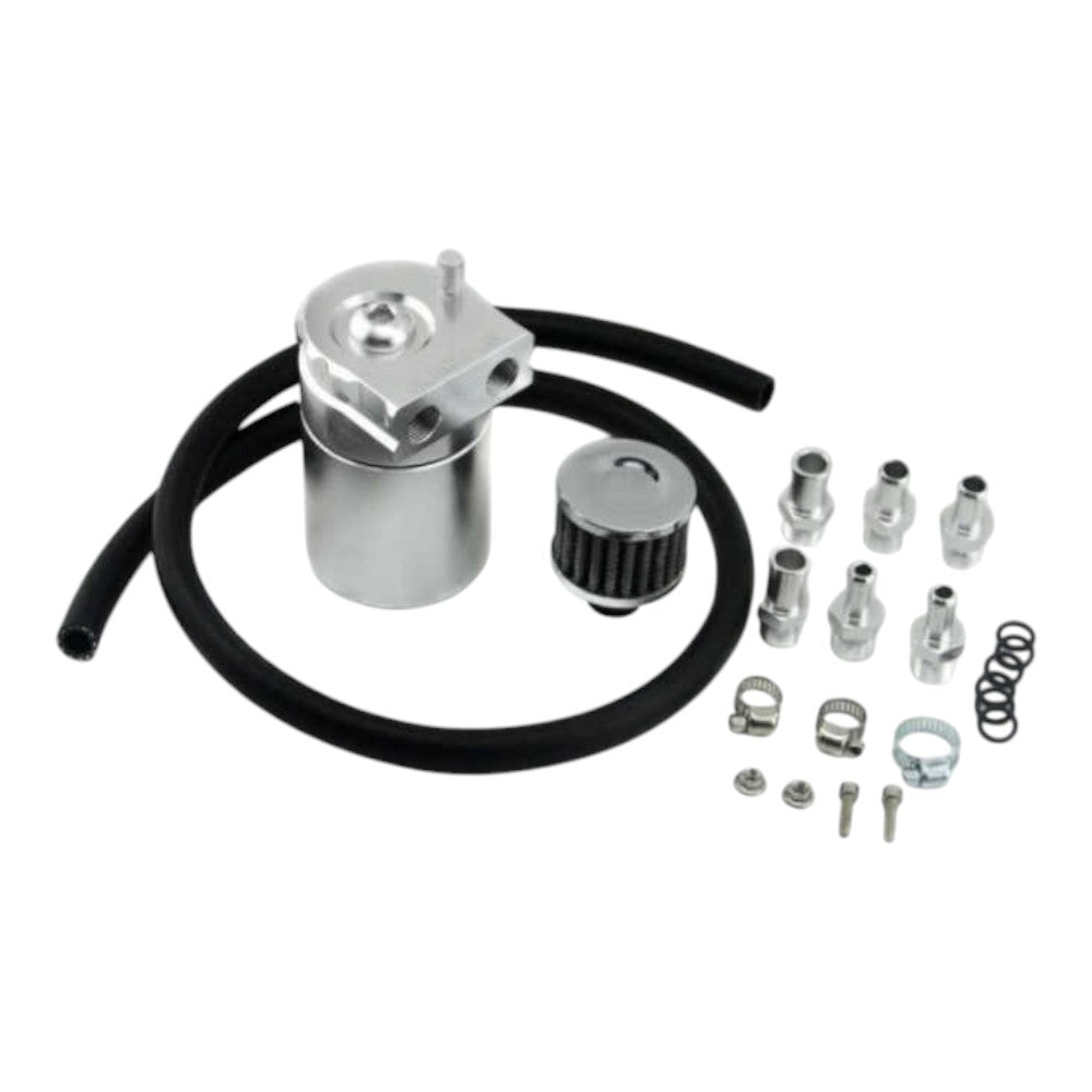 Universal Aluminum Alloy Oil Catch Can with Breather Filter