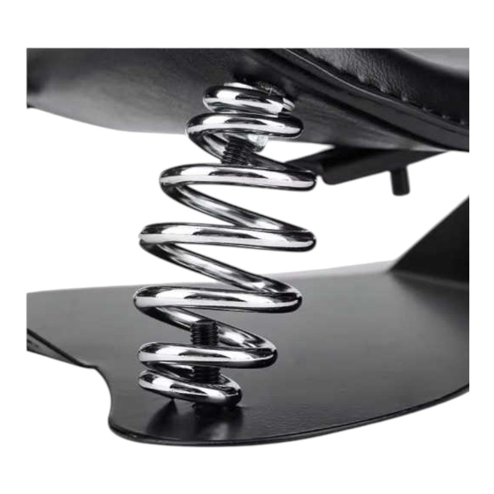 Motorcycle Solo Seat with Bracket & Springs – Fits Harley, Honda, Yamaha, Kawasaki, Suzuki