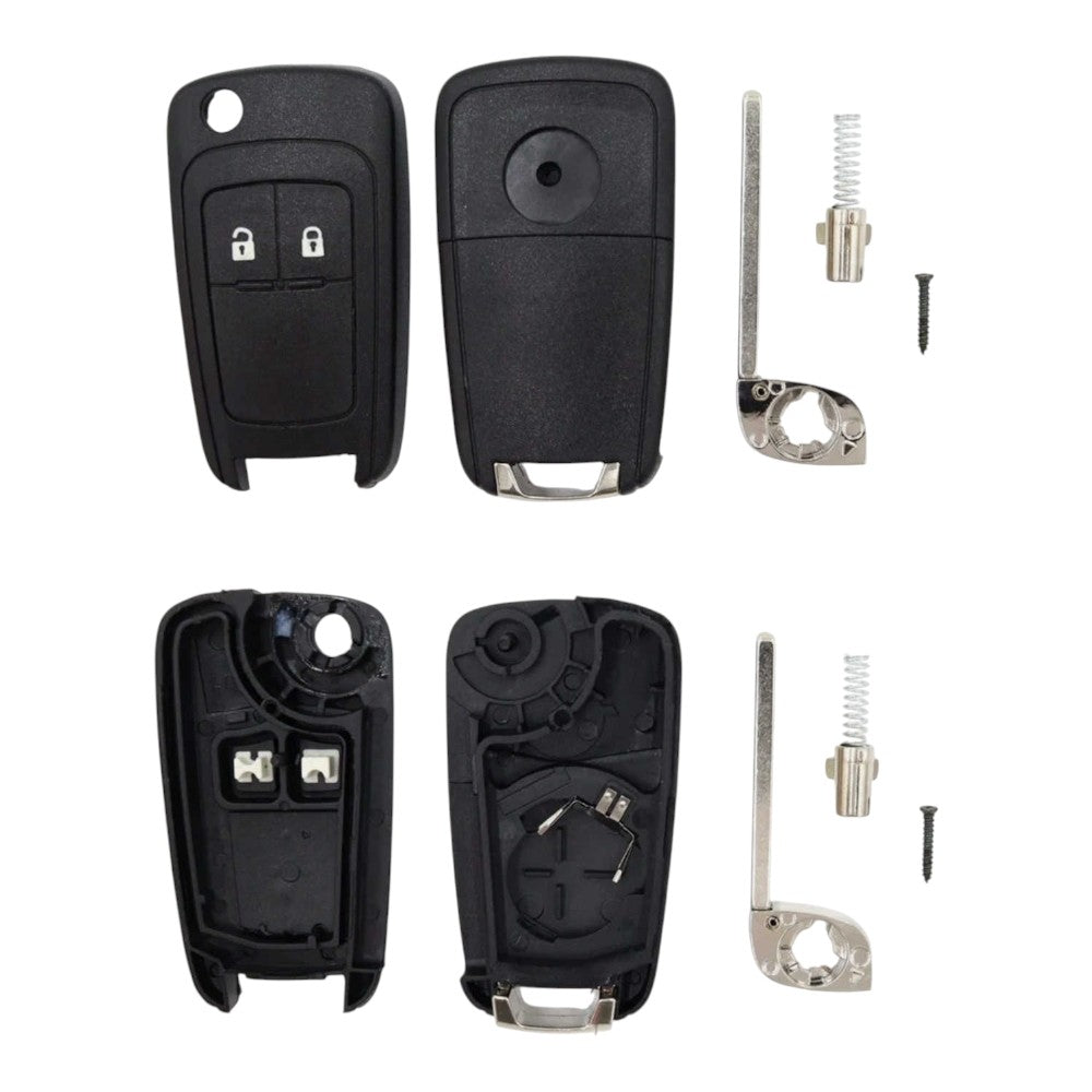 2 Button Remote Flip Key Shell HU100 for Holden Barina Cruze Trax Colorado VF Commodore