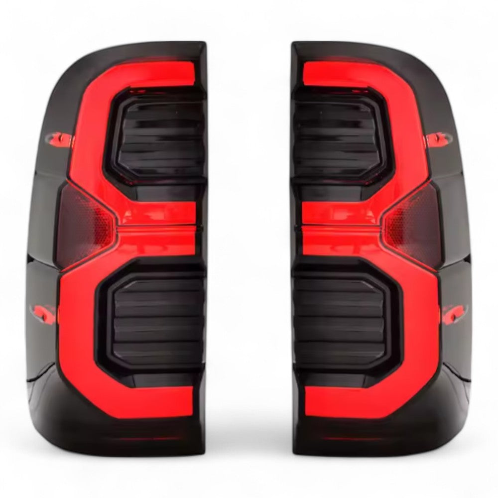 Tail Light Pair for Toyota Hilux 2005–2014 | Black Housing Design | Complete LH & RH Set