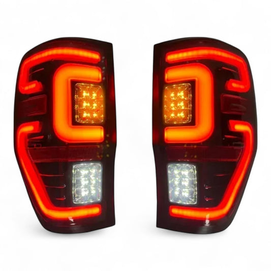 To Fit Ford Ranger Tail Light – Smoked LED Type – Complete Set with Bulbs – 2011 to 2021