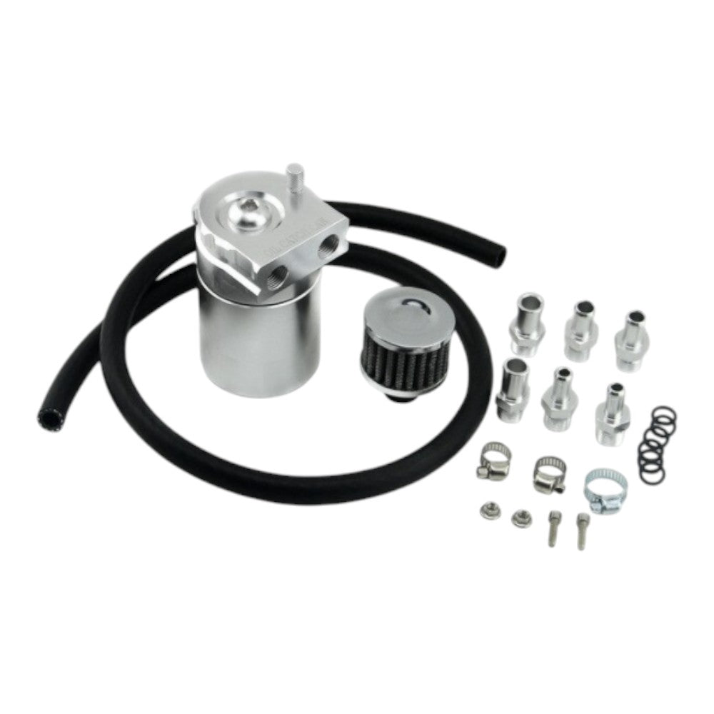 Universal Aluminum Alloy Oil Catch Can with Breather Filter 2