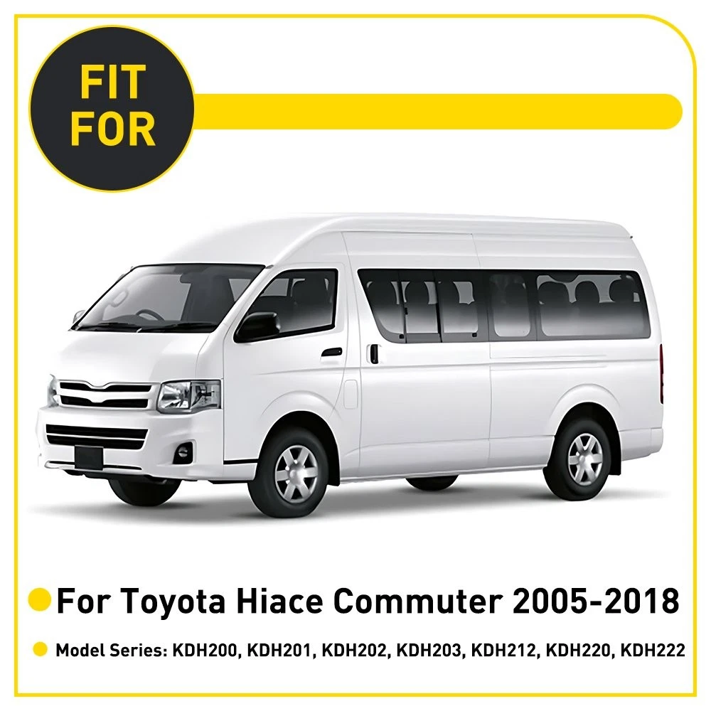 Front Window Seals Weatherstrip Set for Toyota Hiace Commuter 2005-2018 | 68161-26040 68162-26040