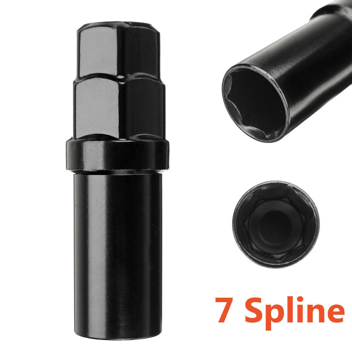 7 Spline Wheel Nut Socket Removal Tool | Tuner Lug Nut Key Locking Wheel Nut Socket