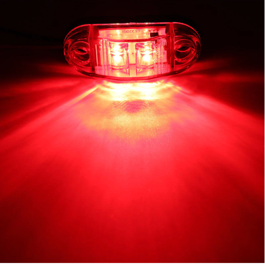 10PCS LED Side Marker Lights – Red – To Fit Trucks, Trailers, Caravans – 12V / 24V  3