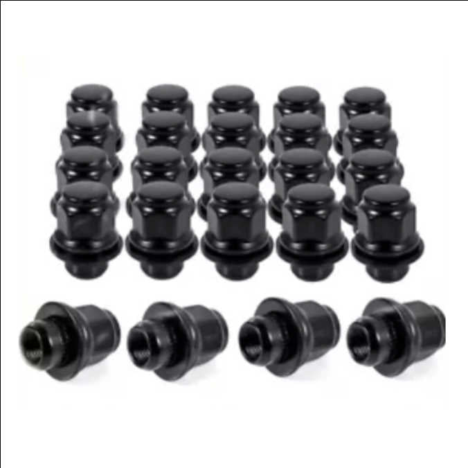 20 PCS M12 x 1.5 Black Wheel Nuts To Fit Toyota, Lexus, Mitsubishi 1