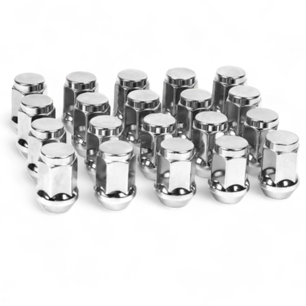 20 X 1/2" Chrome Wheel Nuts To Fit Ford Falcon / Fairlane / Fairmont / Mustang