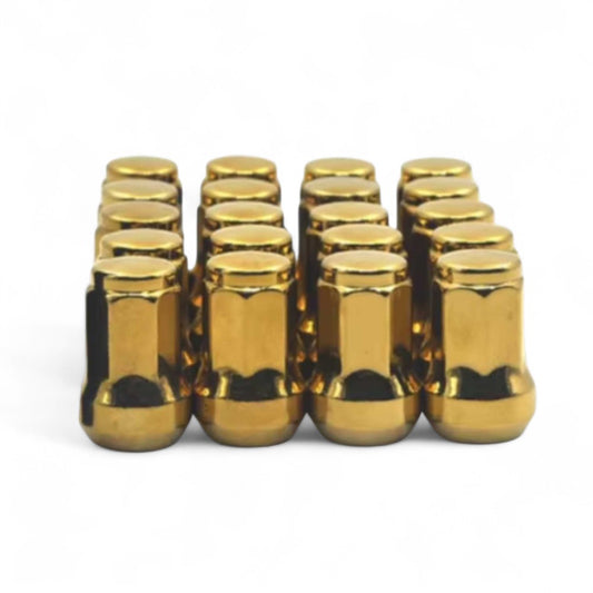 20 x 1/2" Gold Wheel Nuts To Fit Ford Falcon / Fairlane / Fairmont / Mustang