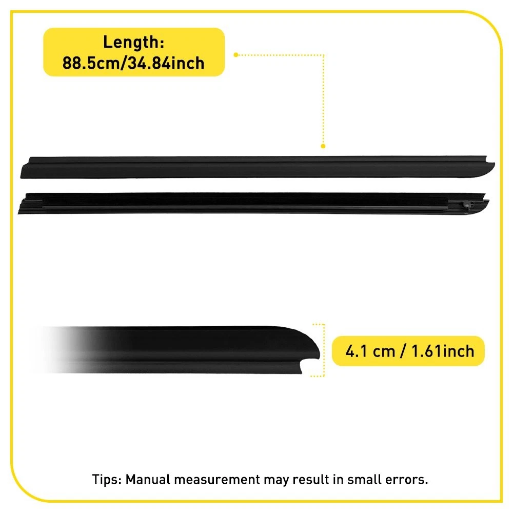 Front Window Seals Weatherstrip Set for Toyota Hiace Commuter 2005-2018 | 68161-26040 68162-26040