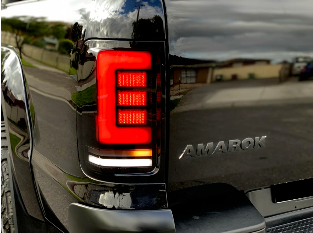 To Fit Pair Volkswagen Amarok LED Tail Light Set (Smoked) 2008–2022 – Complete LED Setup - Partzo