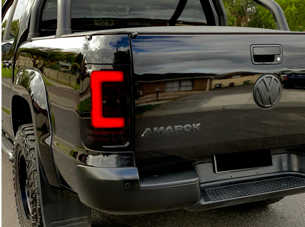 To Fit Pair Volkswagen Amarok LED Tail Light Set (Smoked) 2008–2022 – Complete LED Setup - Partzo