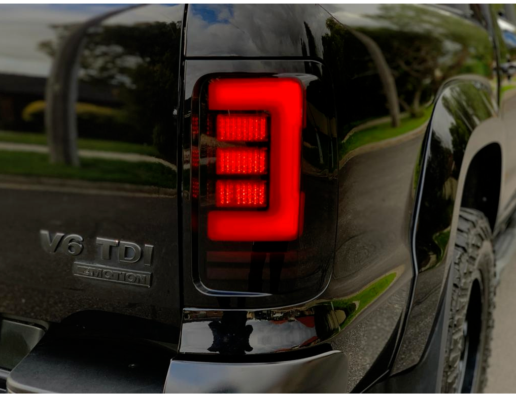 To Fit Pair Volkswagen Amarok LED Tail Light Set (Smoked) 2008–2022 – Complete LED Setup - Partzo