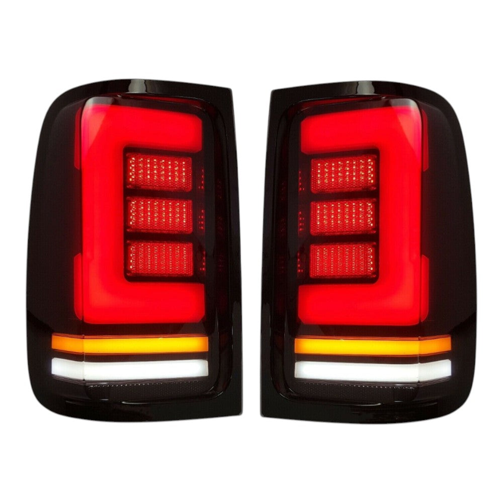 To Fit Pair Volkswagen Amarok LED Tail Light Set (Smoked) 2008–2022 – Complete LED Setup - Partzo