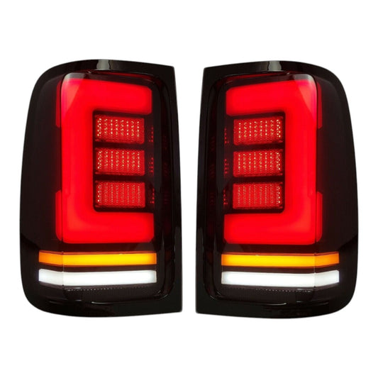 To Fit Pair Volkswagen Amarok LED Tail Light Set (Smoked) 2008–2022 – Complete LED Setup - Partzo